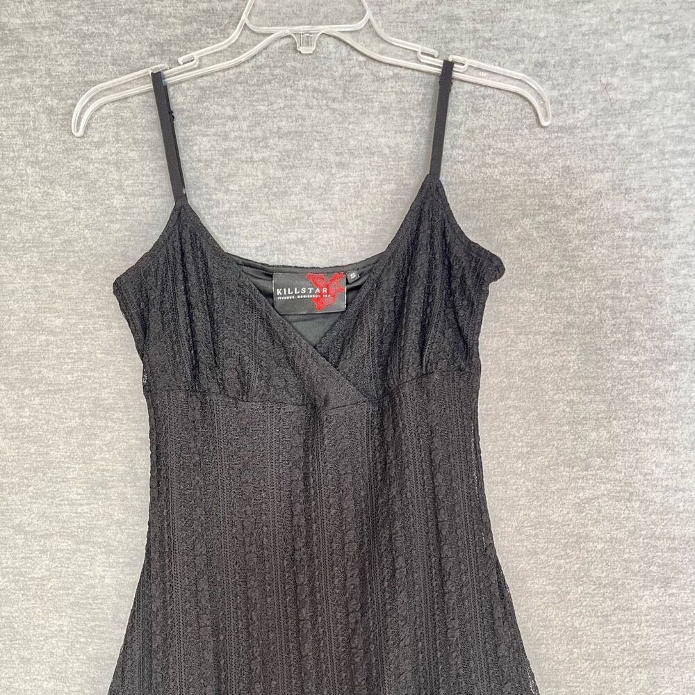 Killstar Emilia's Wrath Lace Dress Womens Small Witchy Goth Asymmetric Babydoll - Picture 3 of 10